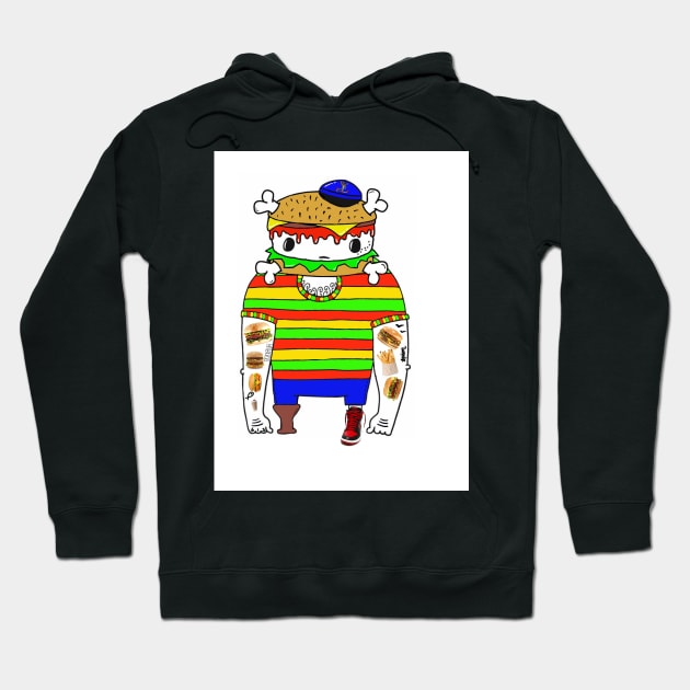 Spam Spam Hamburger Man Hoodie by TRP613